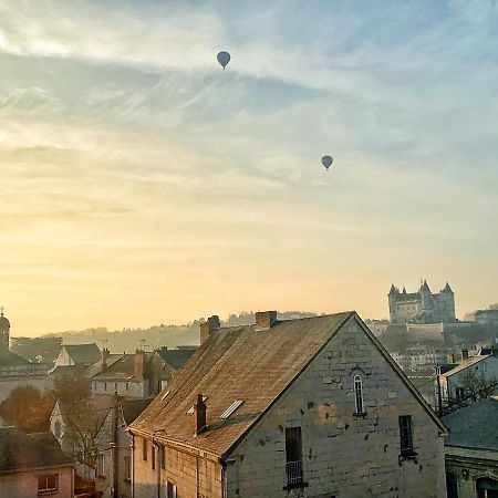 La Terrasse Saumuroise - Vue Chateau & Loire Екстериор снимка
