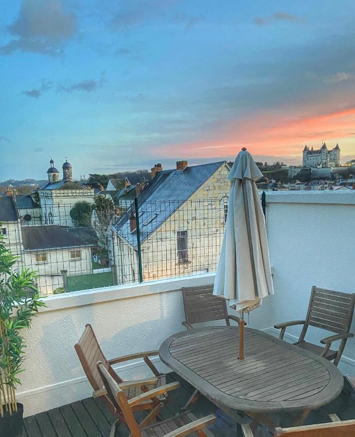 La Terrasse Saumuroise - Vue Chateau & Loire Екстериор снимка