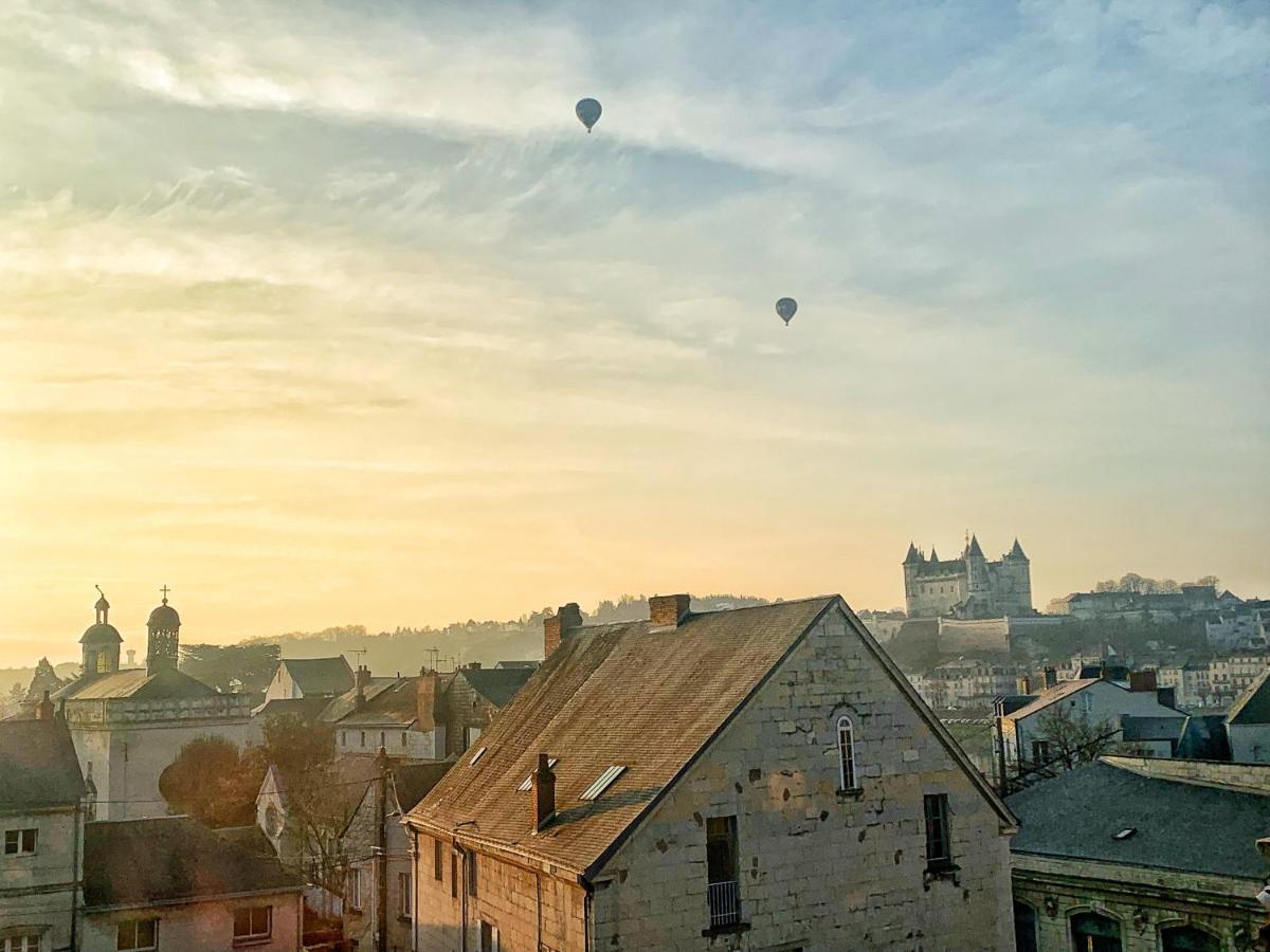 La Terrasse Saumuroise - Vue Chateau & Loire Екстериор снимка