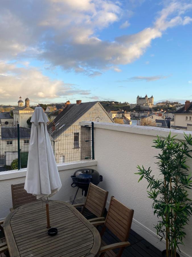 La Terrasse Saumuroise - Vue Chateau & Loire Екстериор снимка